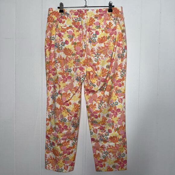 Talbots Women’s Perfect Crop Pants Fruit And Flowers Size 6 - Picture 3 of 7
